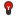 Themed icon red bulb screen gray